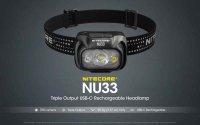 Nitecore NU33 - Svítilna čelovka černá