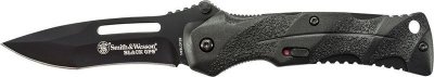 Smith and Wesson Black Ops 2 Assist Black Coated Stainless Steel Blade w/Black H