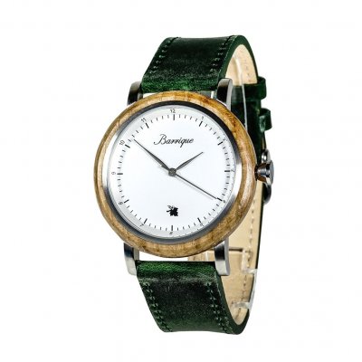 Grapevine Zelené dřevěné hodinky pánské