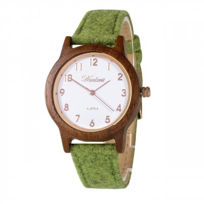 Sissy zelené dřevěné hodinky