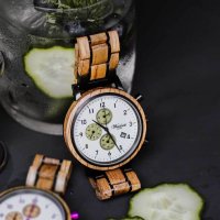 Gin Cucumber dřevěné hodinky