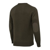 Kent V-Neck Tech svetr - Moss&brownbark