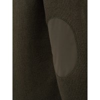 Kent V-Neck Tech svetr - Moss&brownbark