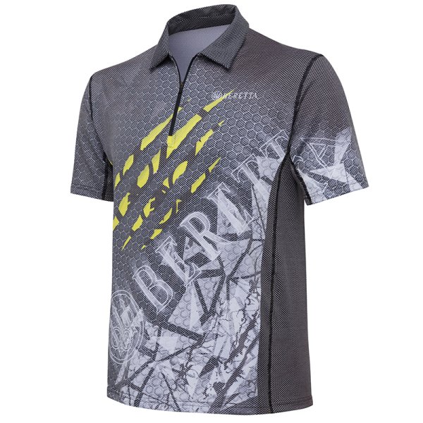 Rush Scratch polo triko - Black & Fluo yellow