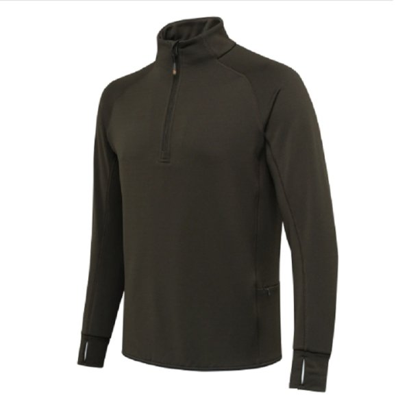 Stretch Tech Half Zip Fleece mikina - Green Moss