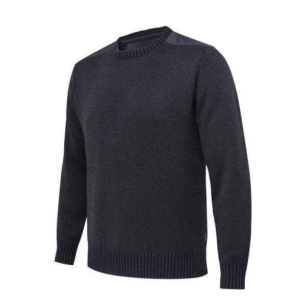 Wilton Crew Neck Tech svetr - Ebony