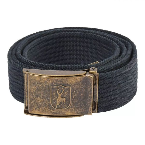 DEERHUNTER Canvas Belt - plátěný opasek Dark Anthracite